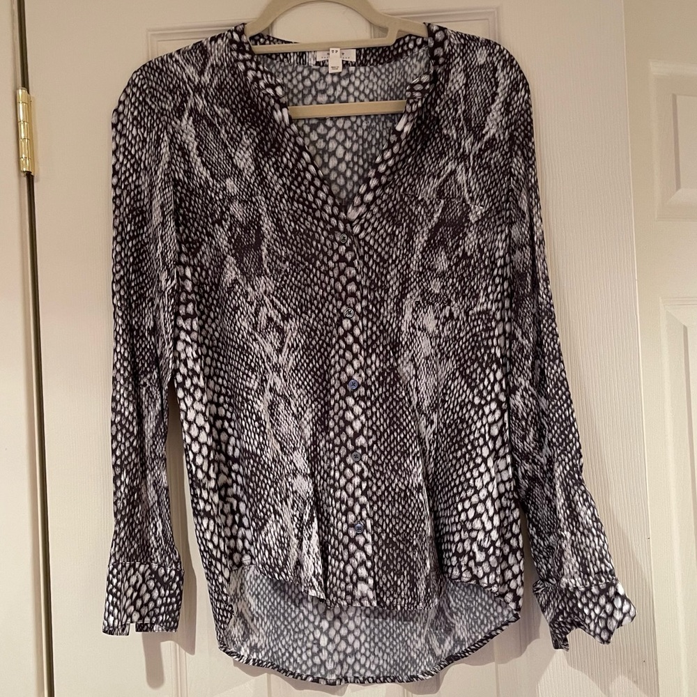 Soft Joie Snakeskin Blouse